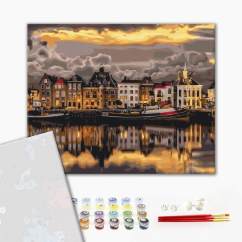 Картина по номерам Преміум картини - Вечір в Стокгольмі