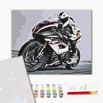 Картина по номерам Преміум картини - Гонщик