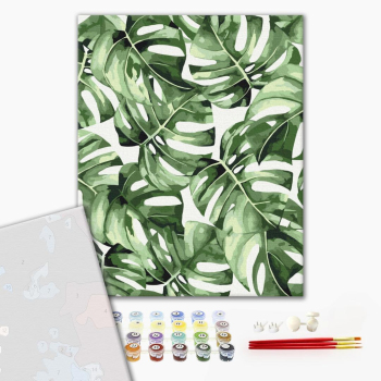 Картина по номерам Преміум картини - Екзотична монстера