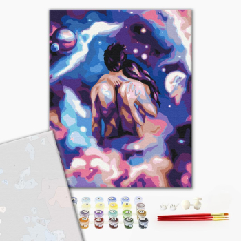 Картина по номерам Преміум картини - Космічна романтика