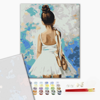 Картина по номерам Преміум картини - Мадемуазель з пуантами