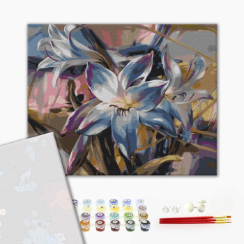Картина по номерам Преміум картини - Намальовані квіти