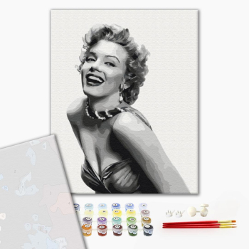 Картина по номерам Преміум картини - Незабутня Монро