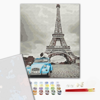 Картина по номерам Преміум картини - Париж в стилі ретро