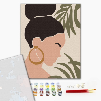 Картина по номерам Преміум картини - Пастельні тропіки: триптих 2