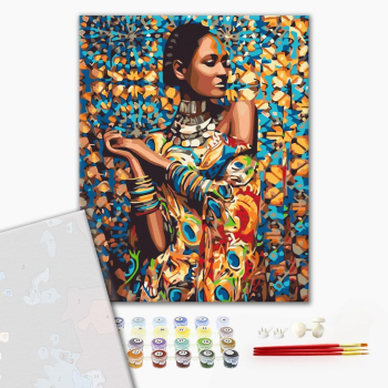 Картина по номерам Преміум картини - Принцеса Зімбабве