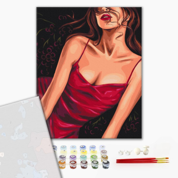 Картина по номерам Преміум картини - Спокусливий червоний © Alla Berezovska