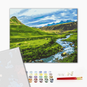 Картина по номерам Преміум картини - Альпійський луг