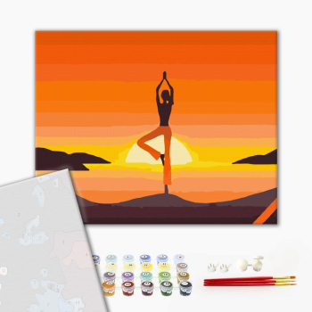 Картина по номерам Преміум картини - Асана. Йога