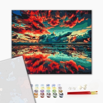 Картина по номерам Преміум картини - Відзеркалення світу