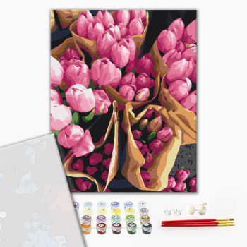 Картина по номерам Преміум картини - Голландські тюльпани
