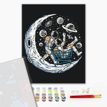 Картина по номерам Преміум картини - Місячні герої