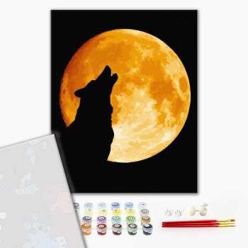 Картина по номерам Преміум картини - Ніч вовка