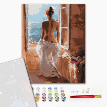 Картина по номерам Преміум картини - Оголений ранок