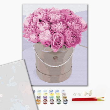 Картина по номерам Преміум картини - Півонії для коханої