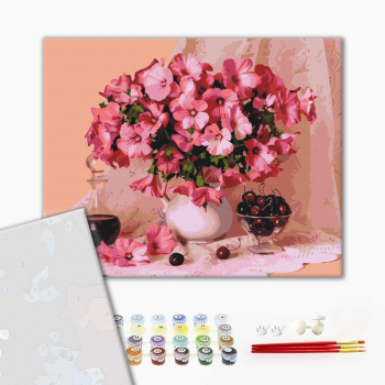 Картина по номерам Преміум картини - Цвітіння і вишні