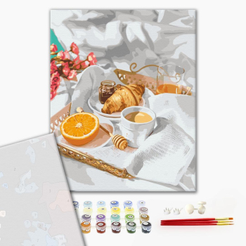 Картина по номерам Преміум картини - Цитрусовий перекус