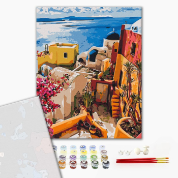 Картина по номерам Преміум картини - Яскрава Греція