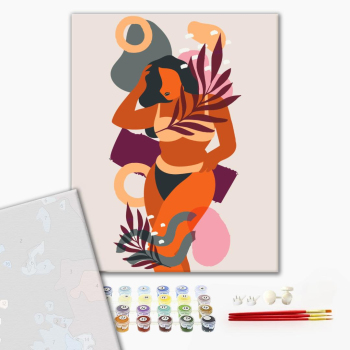 Картина по номерам Преміум картини - Яскрава красуня