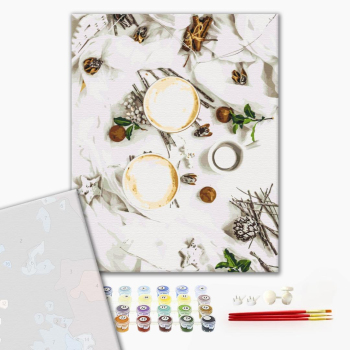 Картина по номерам Преміум картини - Білий флетлей