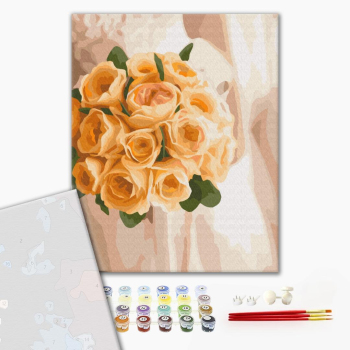 Картина по номерам Преміум картини - Букет нареченої