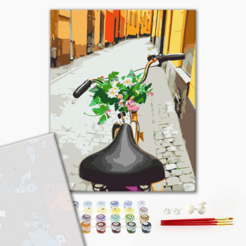 Картина по номерам Преміум картини - Велопрогулянка старим містом