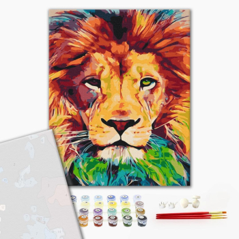 Картина по номерам Преміум картини - Веселковий Лео