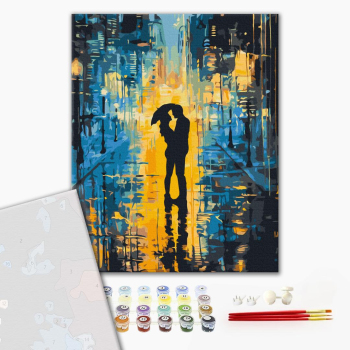 Картина по номерам Преміум картини - Діалог світла і дощу