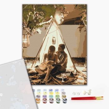 Картина по номерам Преміум картини - Затишок для двох