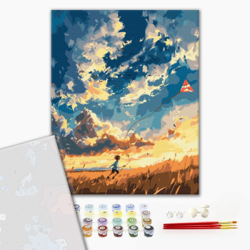 Картина по номерам Преміум картини - Захоплені вітром