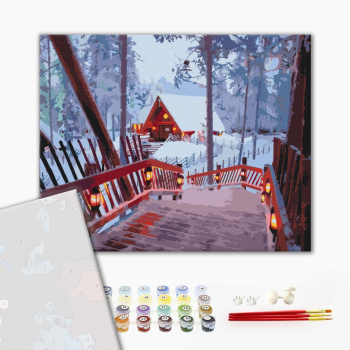 Картина по номерам Преміум картини - Зимовий затишок