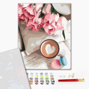 Картина по номерам Преміум картини - Какао для коханої