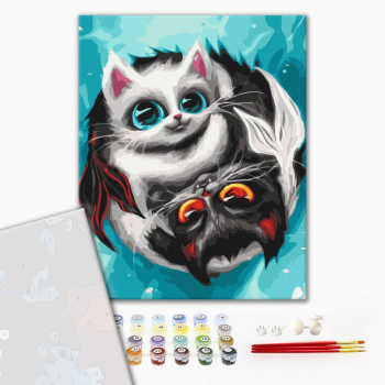 Картина по номерам Преміум картини - Котики Риби © Маріанна Пащук