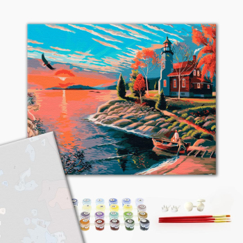 Картина по номерам Преміум картини - Мальовничий ранок