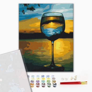Картина по номерам Преміум картини - Небесний напій