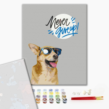 Картина по номерам Преміум картини - Ніколи не здавайся!