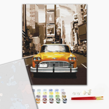 Картина по номерам Преміум картини - Нью-Йорське таксі