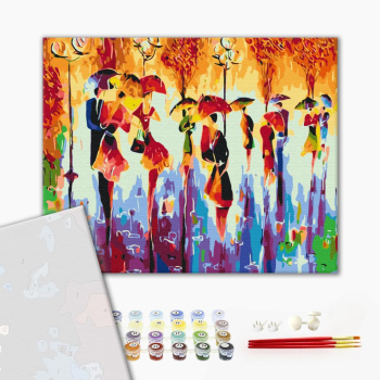 Картина по номерам Преміум картини - Осінні силуети