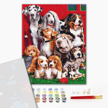 Картина по номерам Преміум картини - Породиста компанія