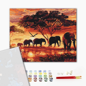 Слони в савані