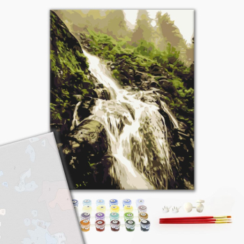 Картина по номерам Преміум картини - Шум водоспаду