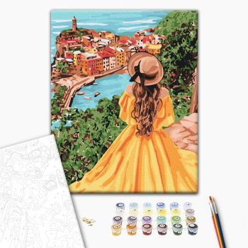 Картина по номерам Люди на картинах - Портове містечко