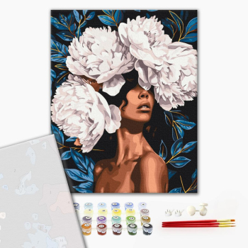 Картина по номерам Преміум картини - Квітуча вуаль