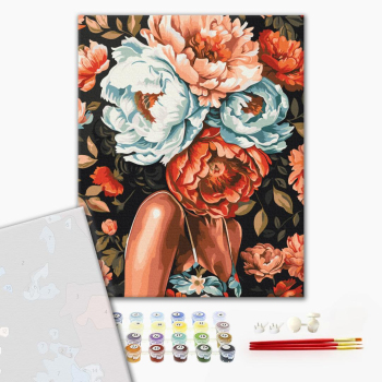 Картина по номерам Преміум картини - Квітучі думки