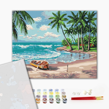 Картина по номерам Преміум картини - Планета в руках людини