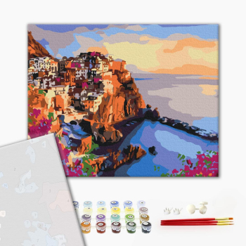 Картина по номерам Преміум картини - Яскраві барви Сицилії
