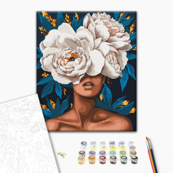 Картина по номерам Люди на картинах - Аромат пионов