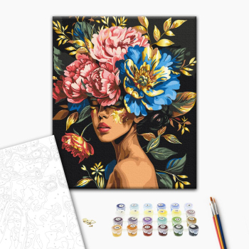 Картина по номерам Люди на картинах - Floral harmony