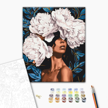 Картина по номерам Люди на картинах - Квітуча вуаль