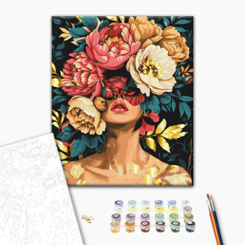 Картина по номерам Люди на картинах - Магія пелюсток